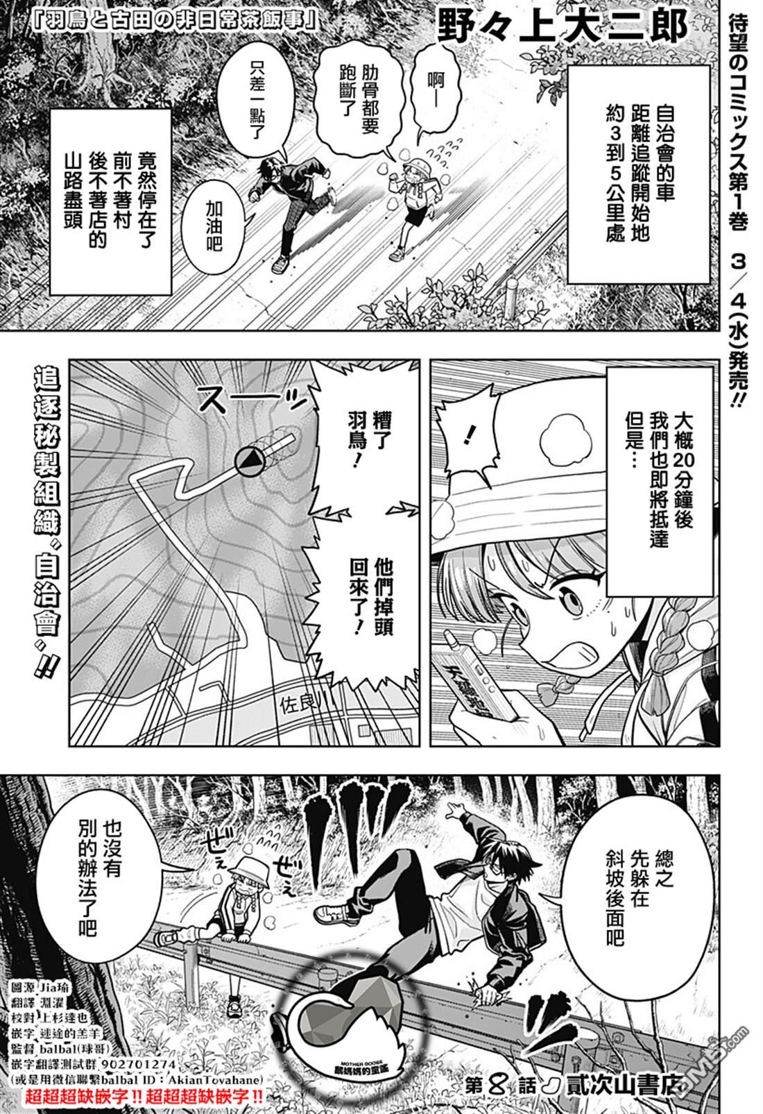 羽鸟与古田的非日常青春谭 第8话 第1页