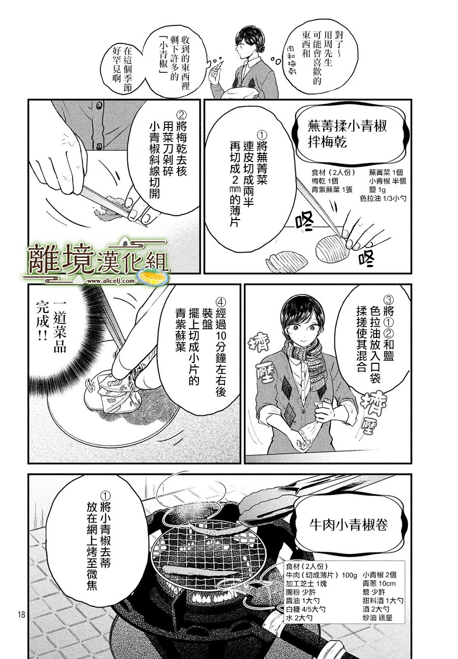 厨刀与小青椒之一日料理帖 第20话 第18页