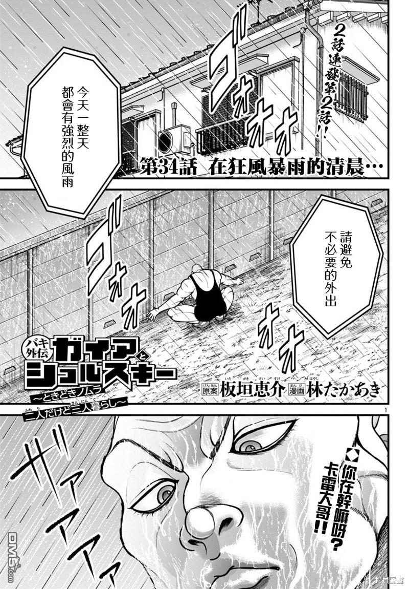 刃牙外传 盖亚与西科尔斯基 ~有时候是野村 虽为二人的三人生活~ 第34话 第1页