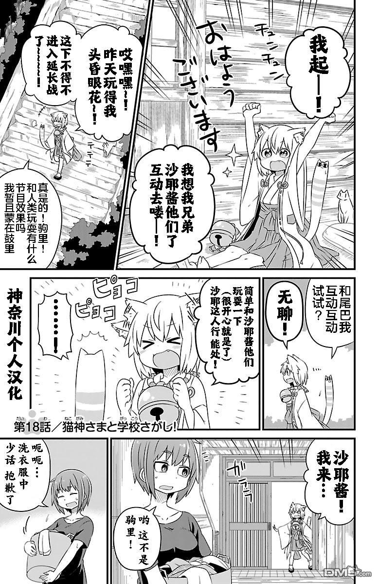 猫神逗猫草！ 第18话 猫神大人探访学校！ 第1页