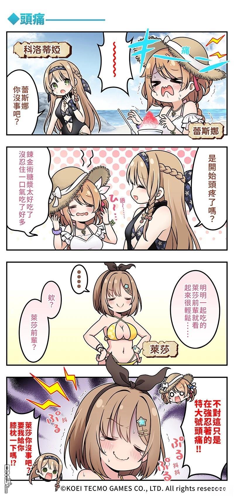 蕾斯莱莉娅娜的炼金工坊：忘却的链金术与极夜的解放者~四格漫画 第1话 第59页
