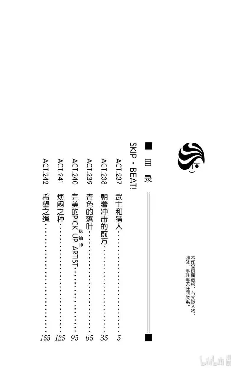 SKIP·BEAT！ (华丽的挑战)_h 237 武士和猎人 第4页