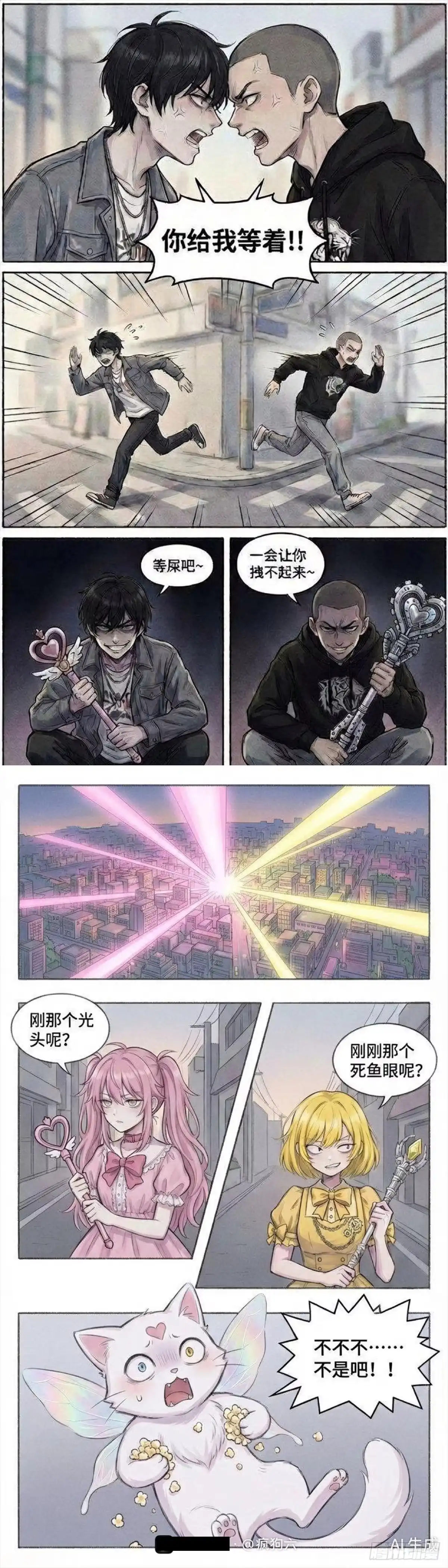 黑涩会魔法少女 林澈与张明 第9页