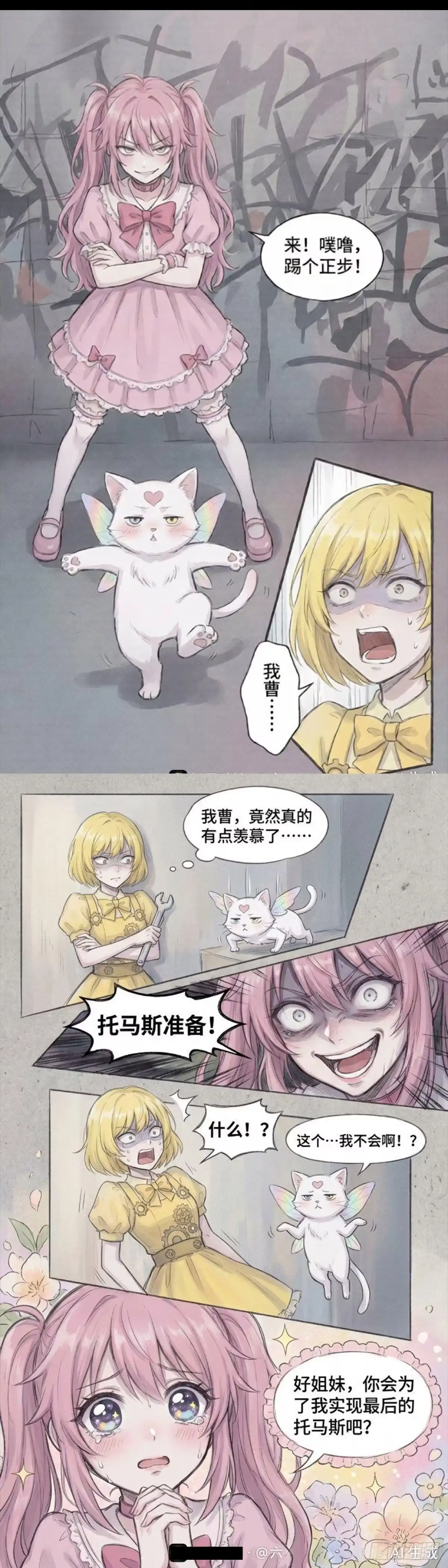 黑涩会魔法少女 沐沐VS虎虎 第9页