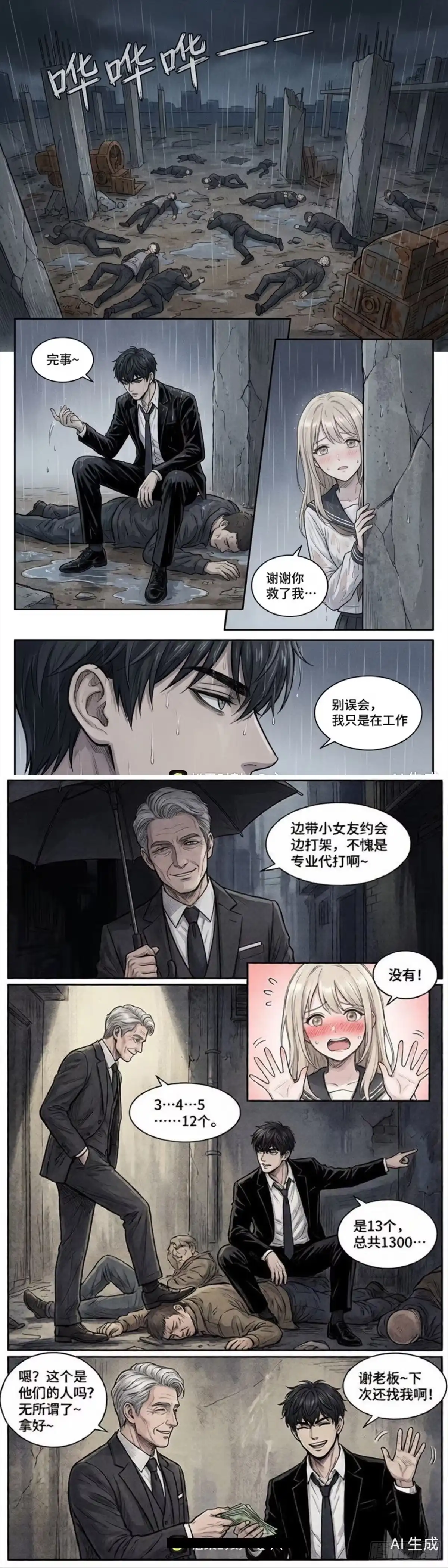 黑涩会魔法少女 前传 第2页